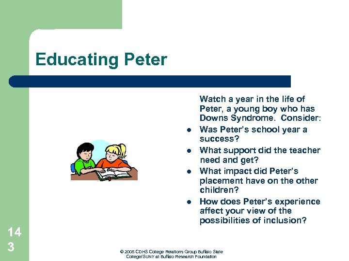 Educating Peter l l 14 3 Watch a year in the life of Peter,