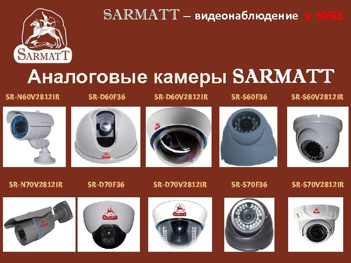 SARMATT – видеонаблюдение в КУБЕ Аналоговые камеры SARMATT SR-N 60 V 2812 IR SR-N