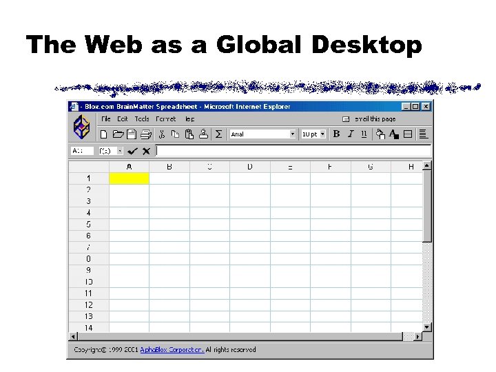 The Web as a Global Desktop 