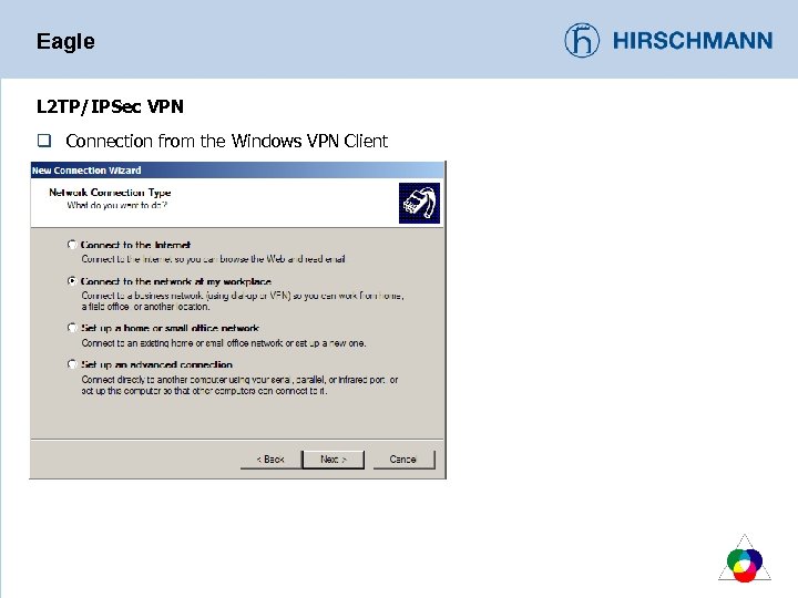Eagle L 2 TP/IPSec VPN q Connection from the Windows VPN Client 