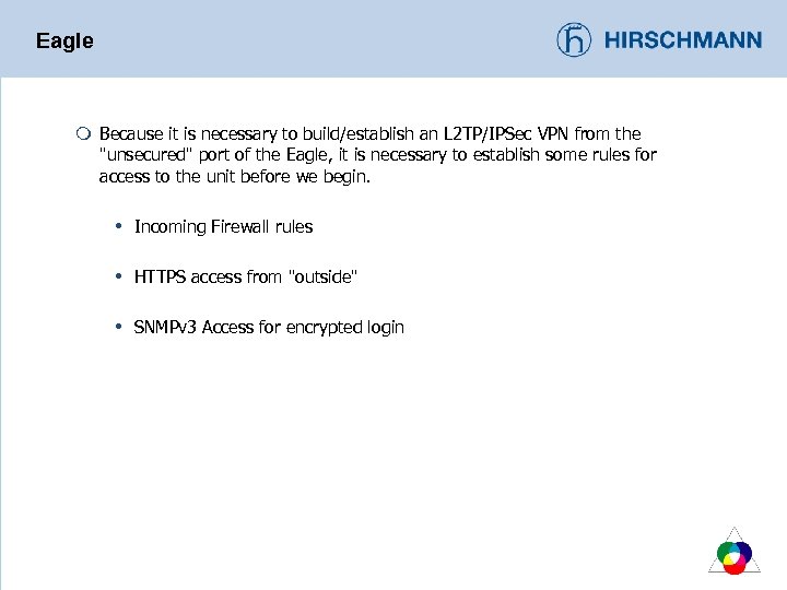 Eagle m Because it is necessary to build/establish an L 2 TP/IPSec VPN from