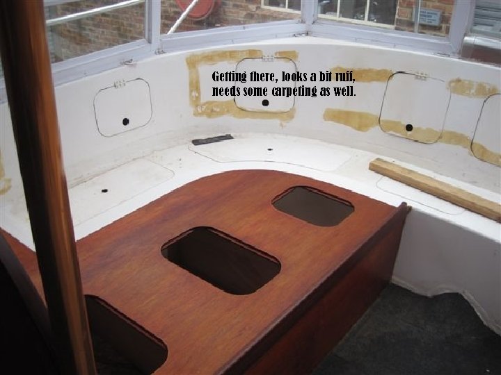 Getting there, looks a bit ruff, needs some carpeting as well. 