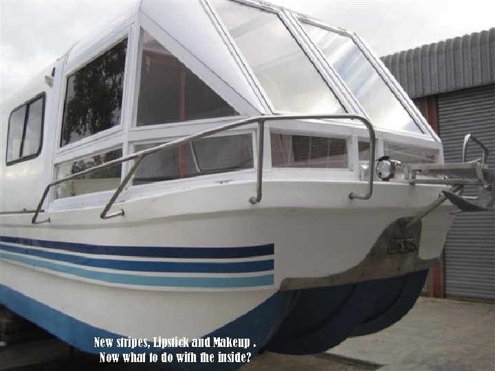 New stripes, Lipstick and Makeup. Now what to do with the inside? 