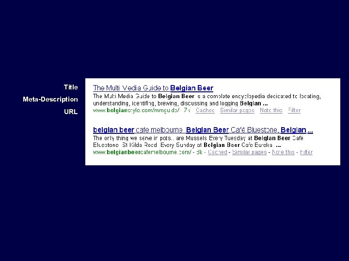 Title Meta-Description URL 