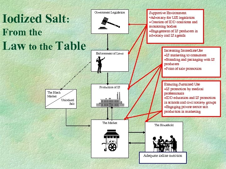 Iodized Salt: From the Law to the Table Government Legislation Enforcement of Laws Production