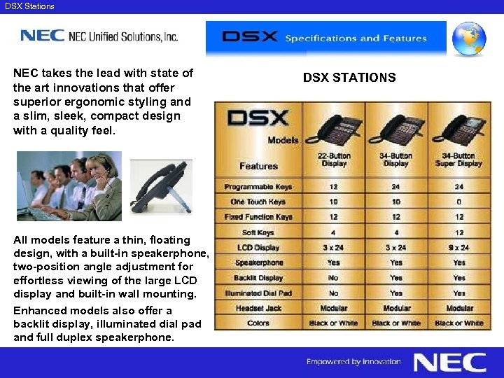 DSX Stations NEC takes the lead with state of the art innovations that offer