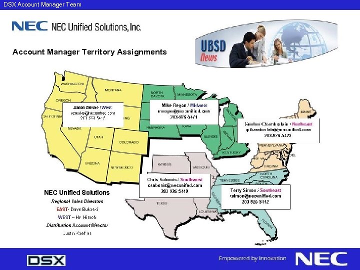 DSX Account Manager Team Account Manager Territory Assignments 