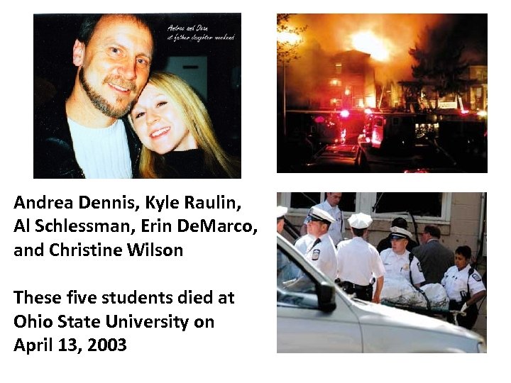 Andrea Dennis, Kyle Raulin, Al Schlessman, Erin De. Marco, and Christine Wilson These five