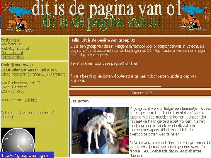 http: //o 1 groep. web-log. nl/ 