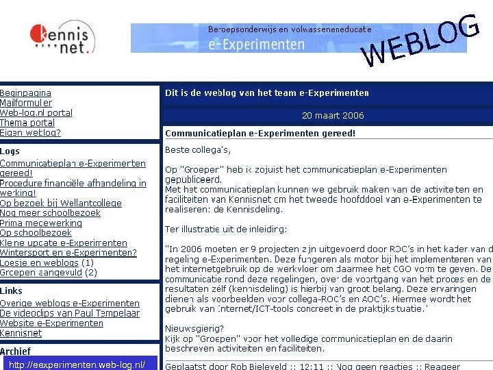 http: //eexperimenten. web-log. nl/ 