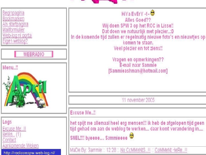 http: //roclissespw. web-log. nl/ 