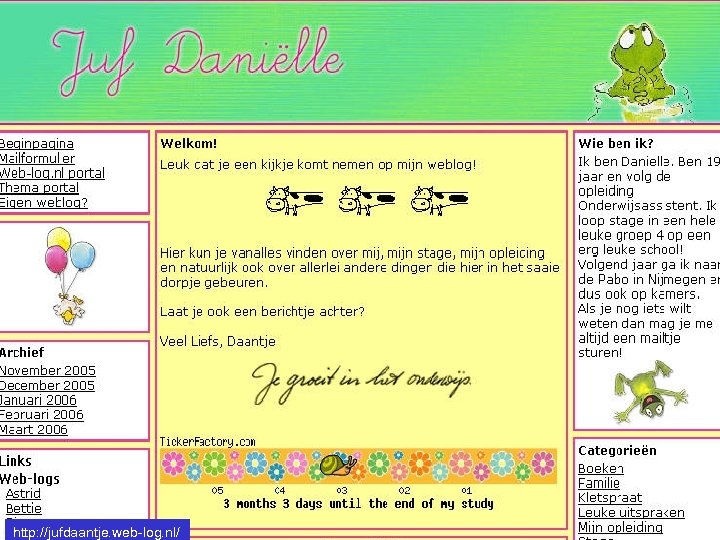 http: //jufdaantje. web-log. nl/ 