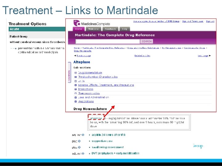 Treatment – Links to Martindale 