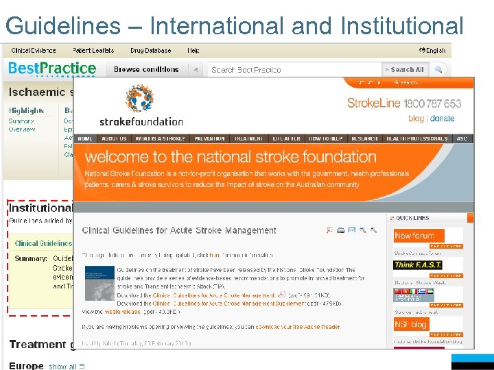 Guidelines – International and Institutional 