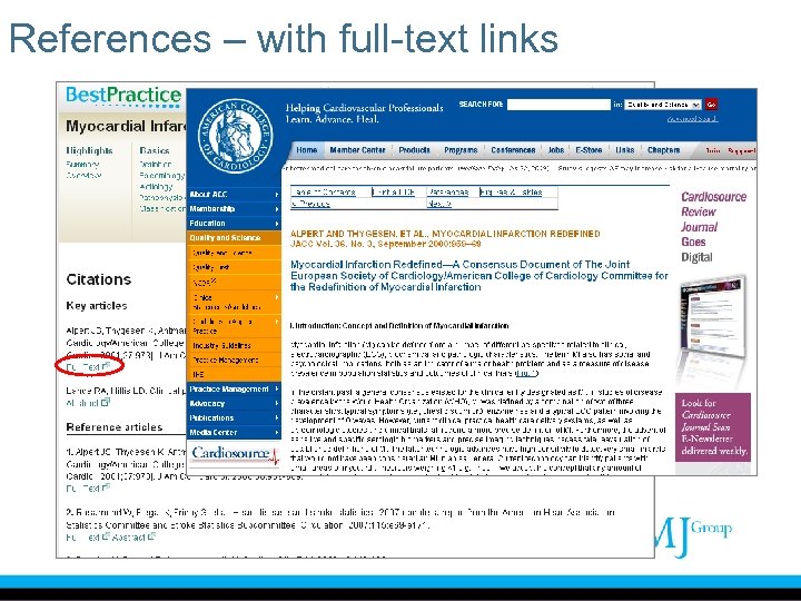 References – with full-text links 
