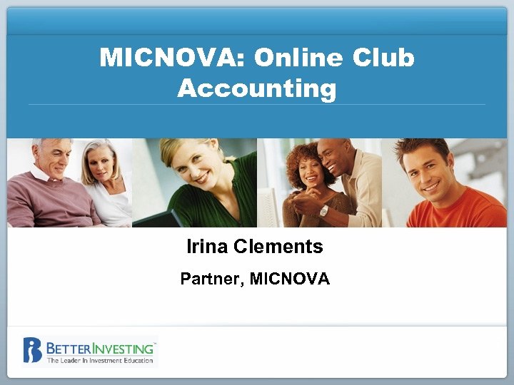 MICNOVA: Online Club Accounting Irina Clements Partner, MICNOVA 