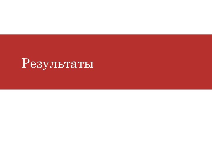 Результаты 