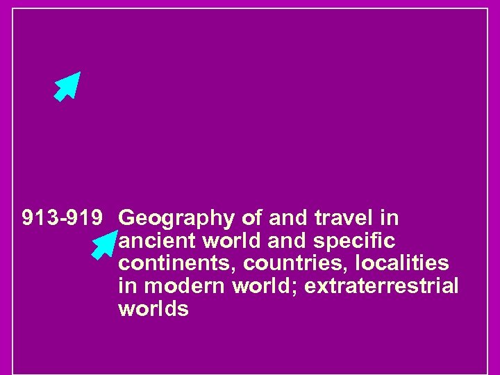 913 -919 Geography of and travel in ancient world and specific continents, countries, localities