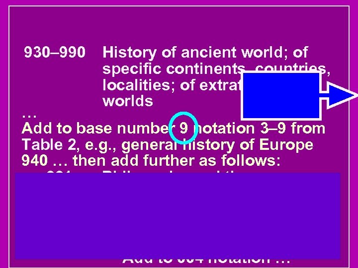 930– 990 History of ancient world; of specific continents, countries, localities; of extraterrestrial worlds
