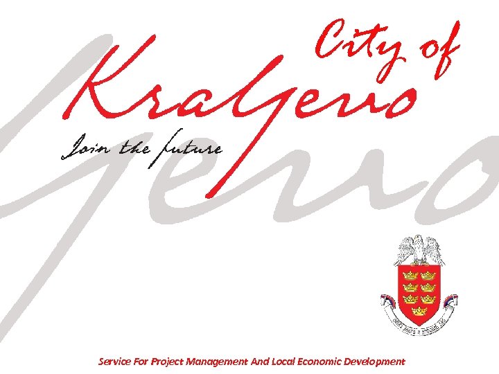 City of Service For Project Management And Local Economic Development 