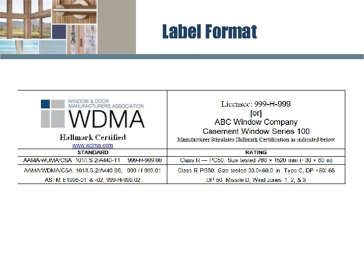 Label Format 