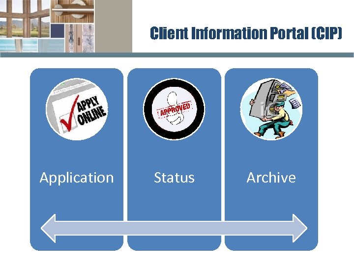 Client Information Portal (CIP) Application Status Archive 