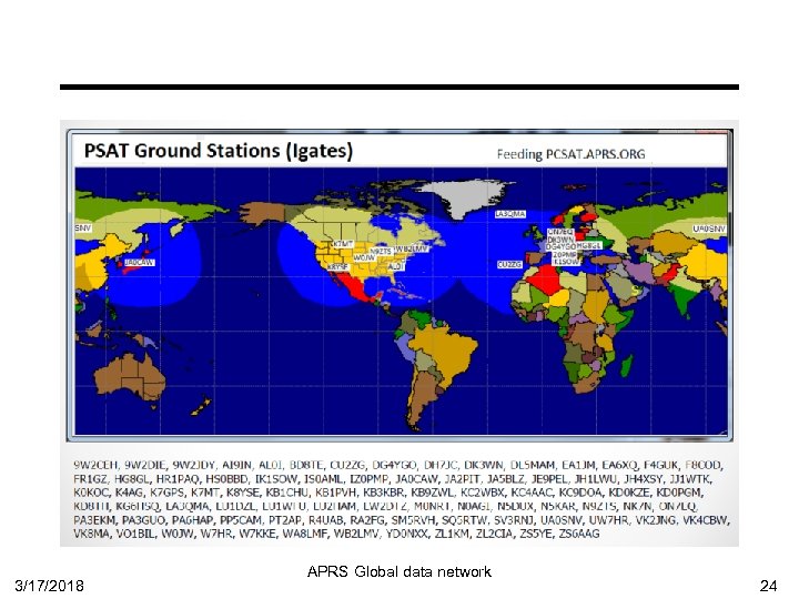 3/17/2018 APRS Global data network 24 