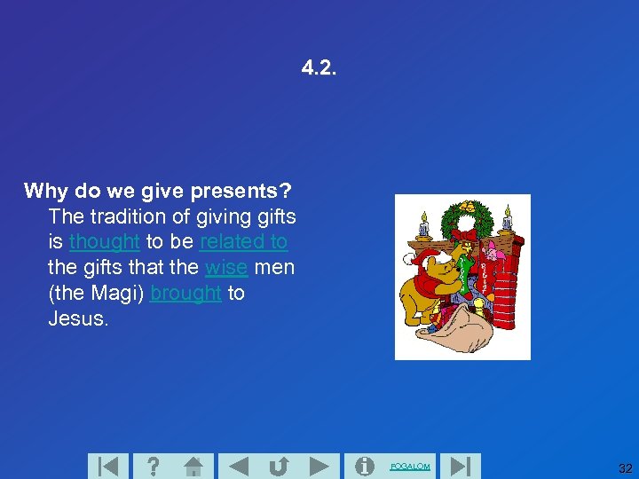 4. 2. Why do we give presents? The tradition of giving gifts is thought