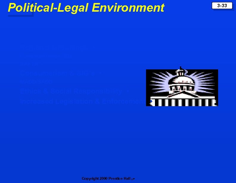 Political-Legal Environment Regional Groupings • European Union (EU) – NAFTA – Consumerism & SIG’s