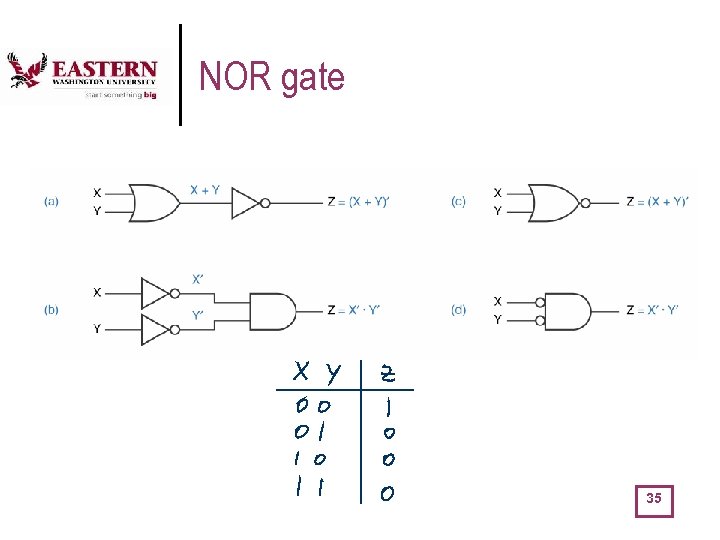 NOR gate 35 