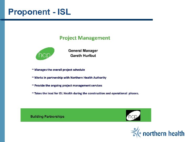 Proponent - ISL 