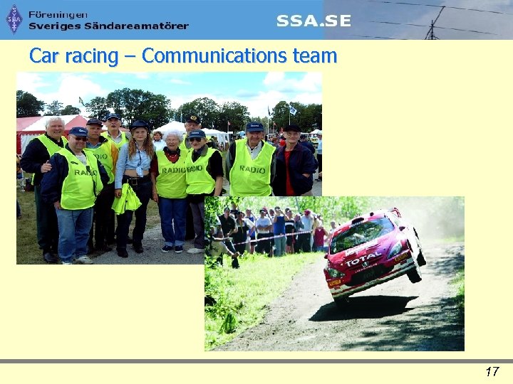Car racing – Communications team 17 