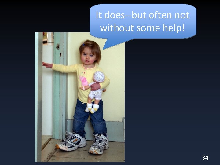 It does--but often not without some help! 34 