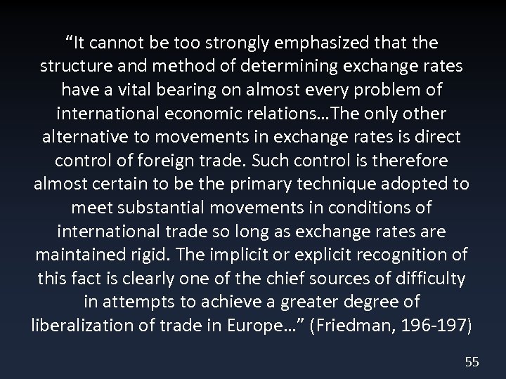 “It cannot be too strongly emphasized that the structure and method of determining exchange