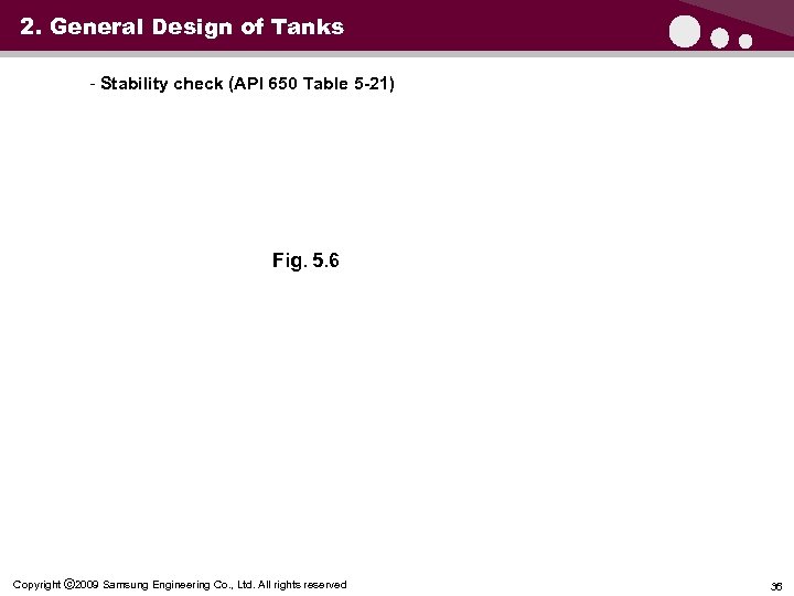 2. General Design of Tanks - Stability check (API 650 Table 5 -21) Fig.