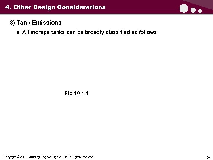 4. Other Design Considerations 3) Tank Emissions a. All storage tanks can be broadly