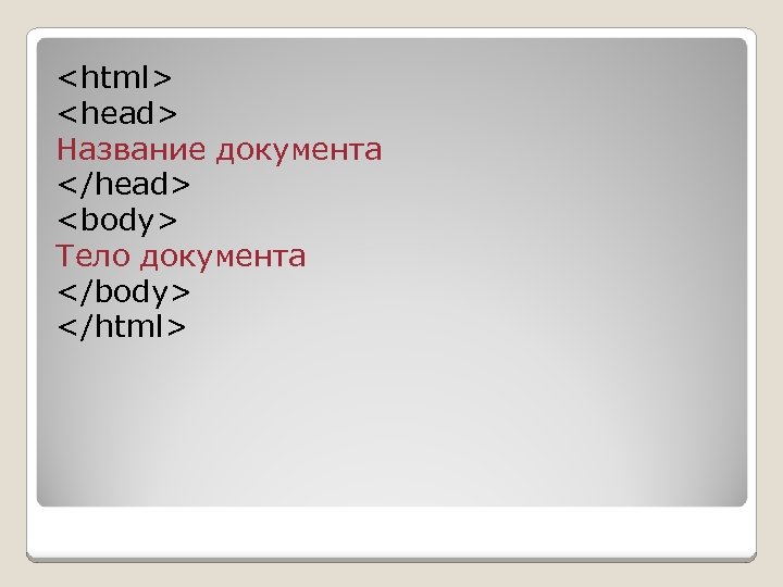 Html head body. Тело документа html. Заголовок html документа заключается в. Заголовок html head. Тег голова документа.