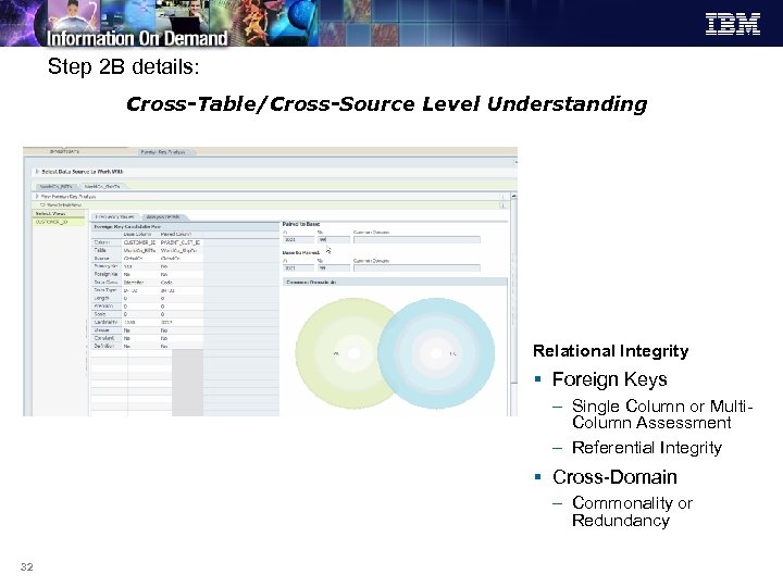 Step 2 B details: Cross-Table/Cross-Source Level Understanding Relational Integrity § Foreign Keys – Single