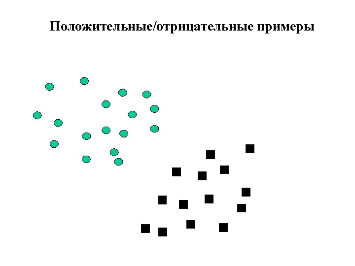 Положительные/отрицательные примеры 