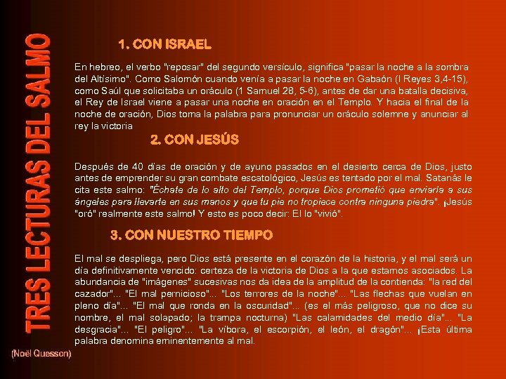 1. CON ISRAEL En hebreo, el verbo 