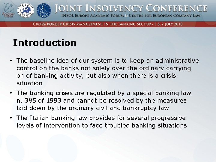 Introduction • The baseline idea of our system is to keep an administrative control