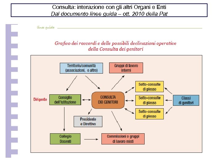 Consulta: interazione con gli altri Organi e Enti Dal documento linee guida – ott.