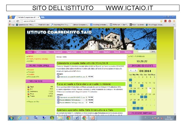 SITO DELL’ISTITUTO WWW. ICTAIO. IT 