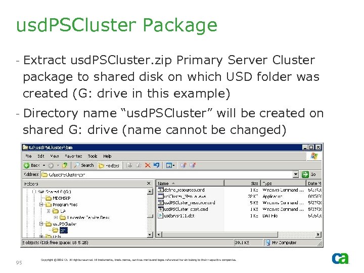 usd. PSCluster Package - Extract usd. PSCluster. zip Primary Server Cluster package to shared