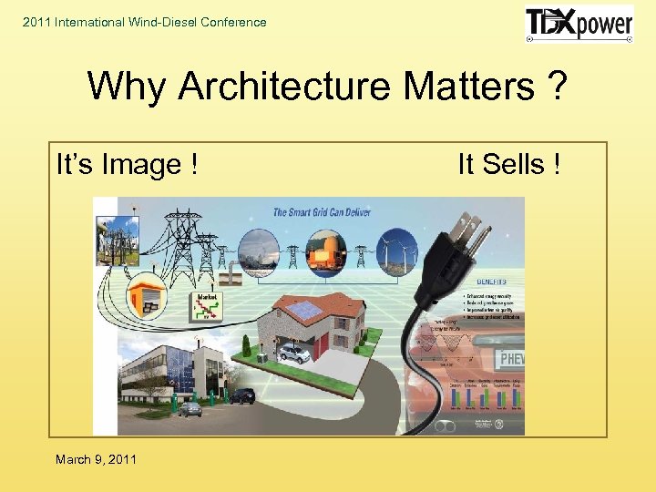 2011 International Wind-Diesel Conference Why Architecture Matters ? It’s Image ! March 9, 2011