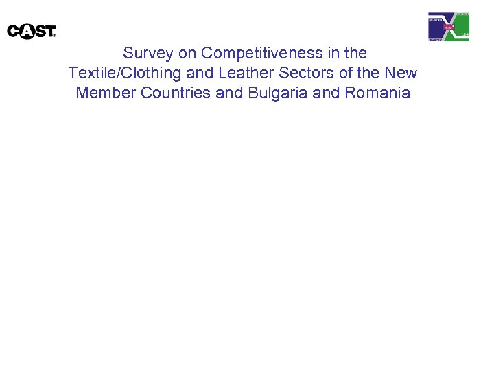 Survey on Competitiveness in the Textile/Clothing and Leather Sectors of the New Member Countries