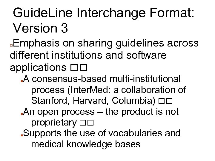 Guide. Line Interchange Format: Version 3 Emphasis on sharing guidelines across different institutions and