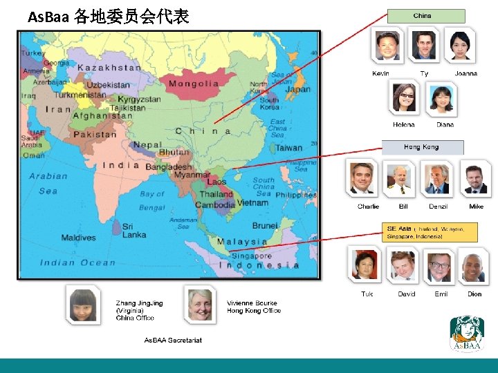 As. Baa 各地委员会代表 