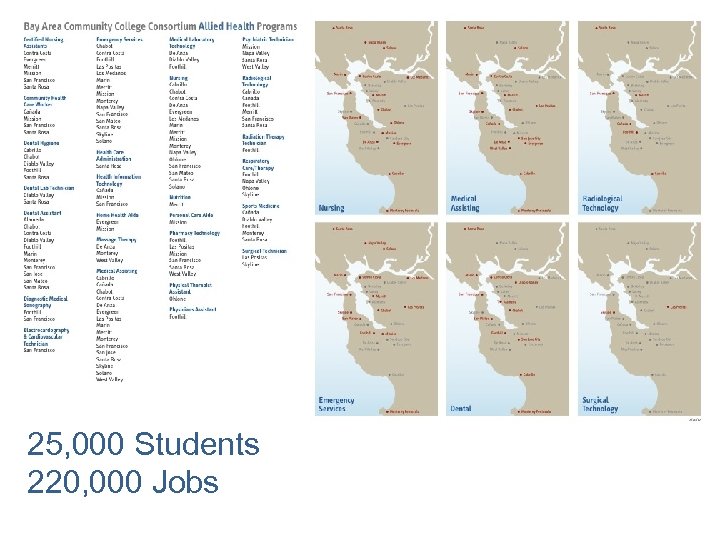 25, 000 Students 220, 000 Jobs 