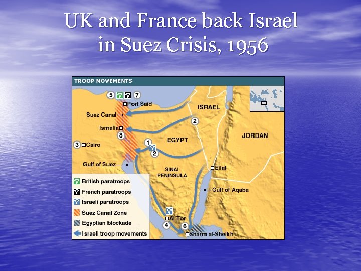 UK and France back Israel in Suez Crisis, 1956 